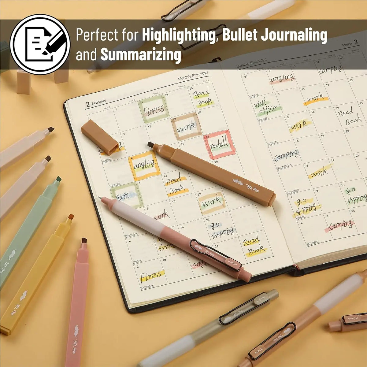 Bible Safe Aesthetic Highlighters Set