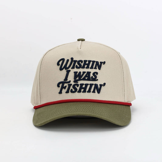 Wishin’ I Was Fishin’ Hat - Tri Color